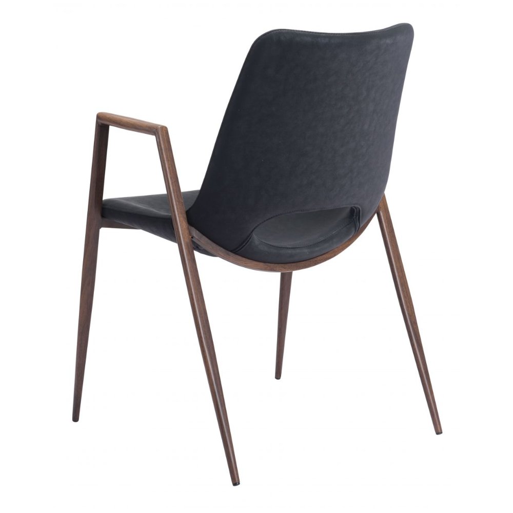 NOGAL BEAT DESI | Silla para Comedor Restaurante Cafeteria | Varios Colores | Piel Sintetica | Interior - 101694 - Zuo - NOGAL BEAT -