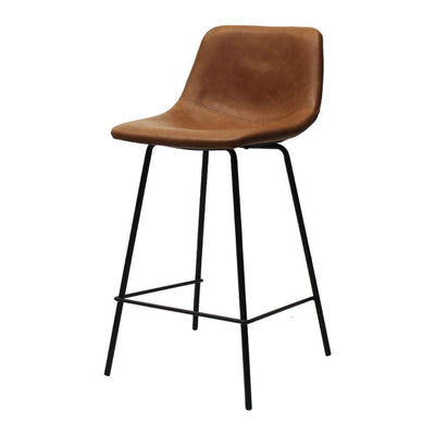 Nogal Beat Gerona Banco Alto Tapizado Vinil Base Metal Uso Interior Barra Alta Bar Restaurante - BANC0903739 - Mundo In - NOGAL BEAT - Bancos