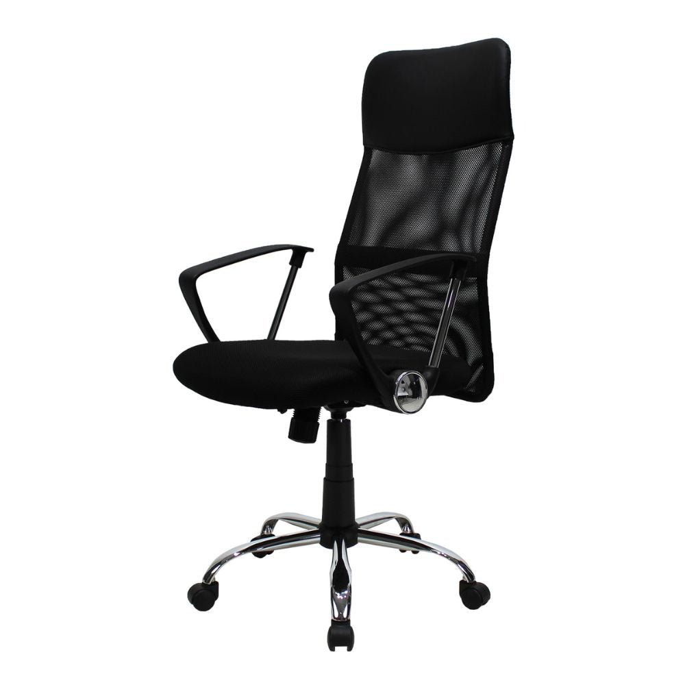 SILLA KINGSTRONG JM-2006A | Silla Ejecutiva Uso de Oficina | Base Estrella Cromada | Tapizado Mesh | Plástico Metal | Interior