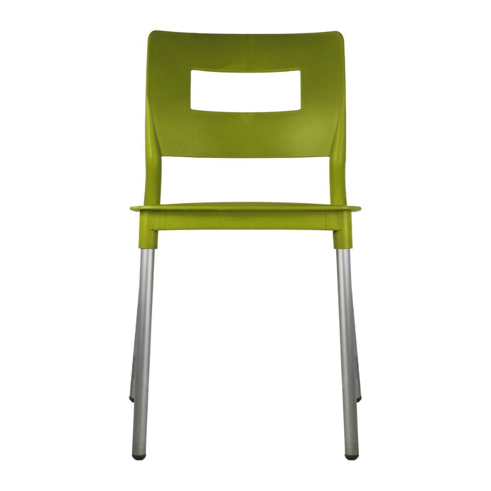 SILLA KINGSTRONG JM VALENIA SILL0020317 | Silla Estilizada Terraza Jardín Comedor | Base 4 Puntas | Terminado Anodizado | Polipropileno | Interior + Exterior | Resorts Salas de Espera Lugares de Eventos Isla de Cocina Sala de Estar Asiento Adicional Espacios Comerciales