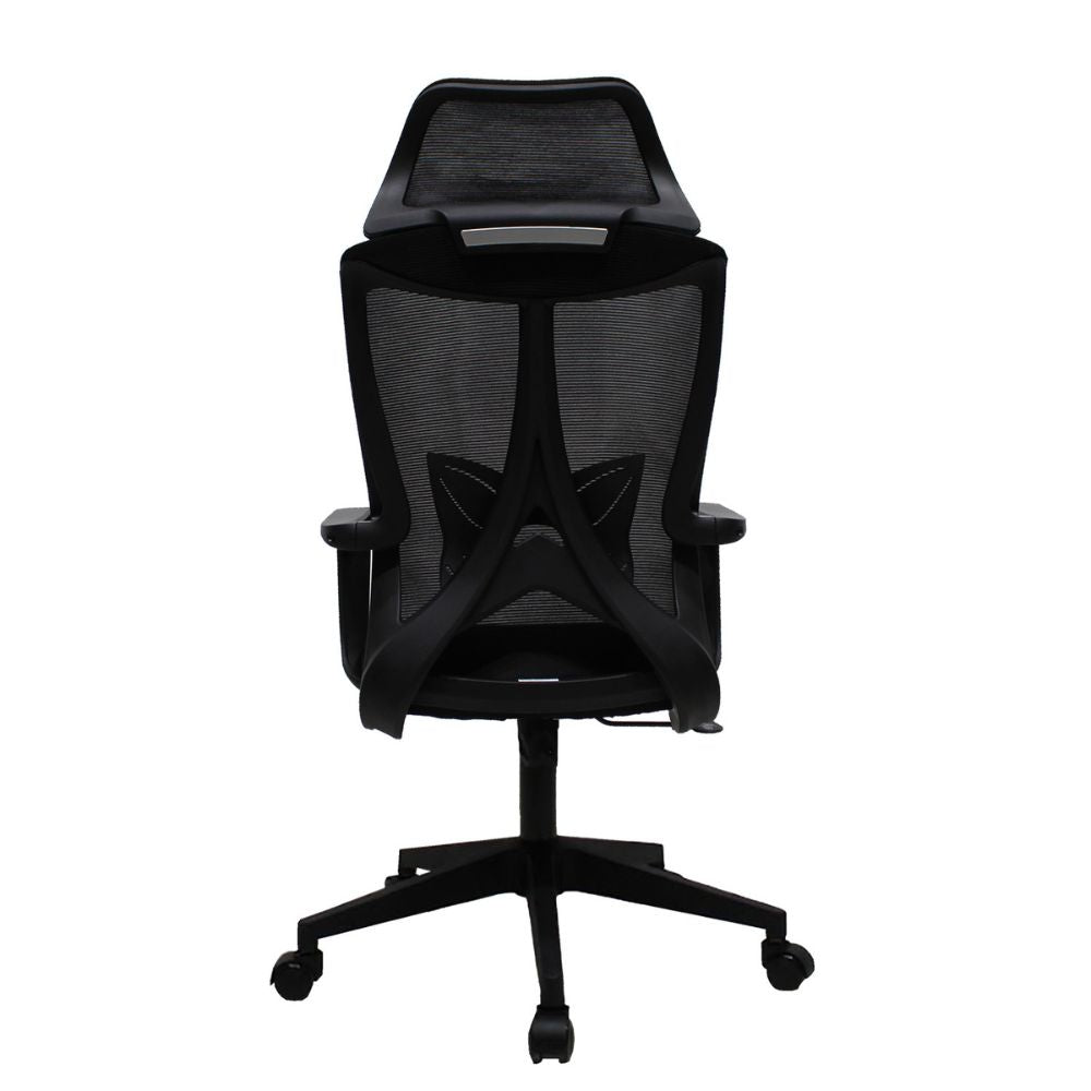 SILLA KINGSTRONG PERUGIA 240B SILL0903727 | Silla Operativa Uso de Oficina | Tapizado Mesh | Base Giratorio Rodajas | Descansabrazos | Interior | Rodajas 2 Ergonomía Área de trabajo Comodidad Buen Diseño Laminado plástico 15 MM Color Negro Soporte Lumbar Respaldo Reclinable Descansabrazos Recepción Laboral Ejecutivo Empresa Home Office Base tipo estrella Mundo In
