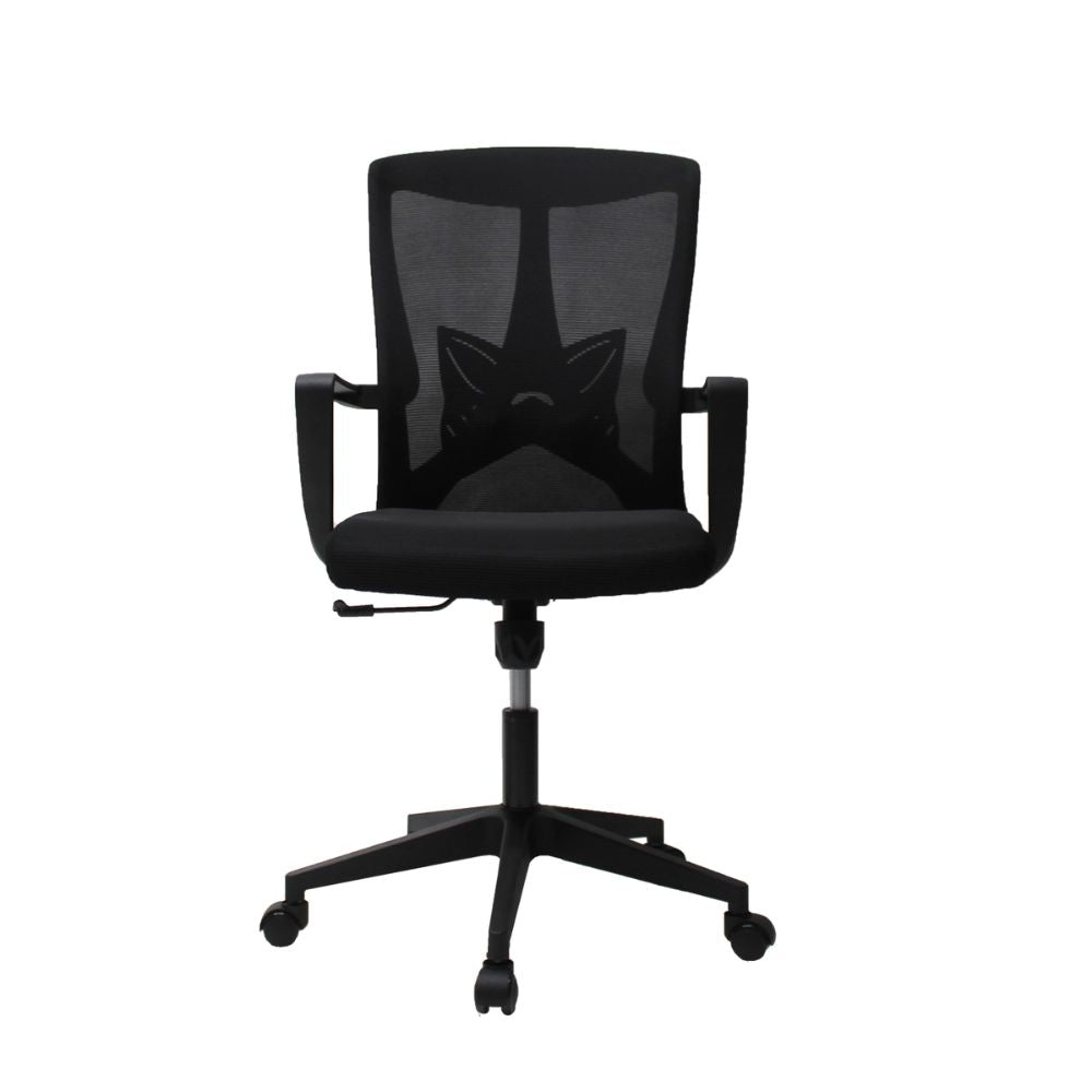 SILLA KINGSTRONG PERUGIA 240B SILL0903727 | Silla Operativa Uso de Oficina | Tapizado Mesh | Base Giratorio Rodajas | Descansabrazos | Interior | Rodajas 2 Ergonomía Área de trabajo Comodidad Buen Diseño Laminado plástico 15 MM Color Negro Soporte Lumbar Respaldo Reclinable Descansabrazos Recepción Laboral Ejecutivo Empresa Home Office Base tipo estrella Mundo In
