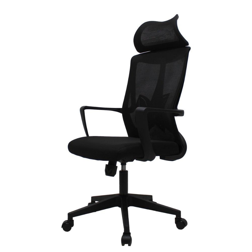 SILLA KINGSTRONG PERUGIA 240B SILL0903727 | Silla Operativa Uso de Oficina | Tapizado Mesh | Base Giratorio Rodajas | Descansabrazos | Interior | Rodajas 2 Ergonomía Área de trabajo Comodidad Buen Diseño Laminado plástico 15 MM Color Negro Soporte Lumbar Respaldo Reclinable Descansabrazos Recepción Laboral Ejecutivo Empresa Home Office Base tipo estrella Mundo In