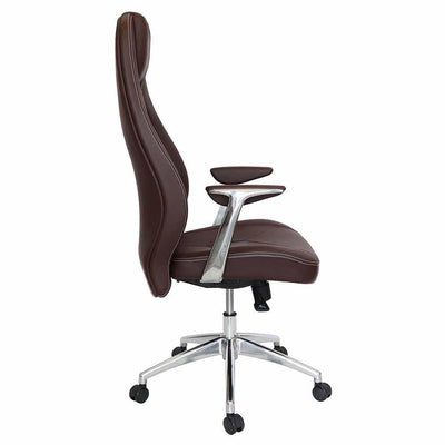 Offiho Silla Alufsen Ohe-405 Oficina Ejecutiva Respaldo Alto Base Estrella - OHE-405 - OFFIHO - NOGAL BEAT - Silla para oficina