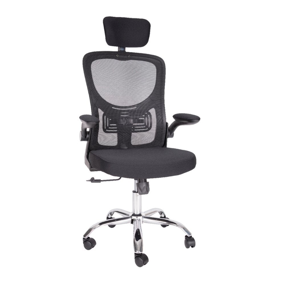 Offiho Silla Brescia Ejecutiva Malla Cabecera Base Cromo 5 Puntas - Brescia ejecutivo - OFFIHO - NOGAL BEAT -