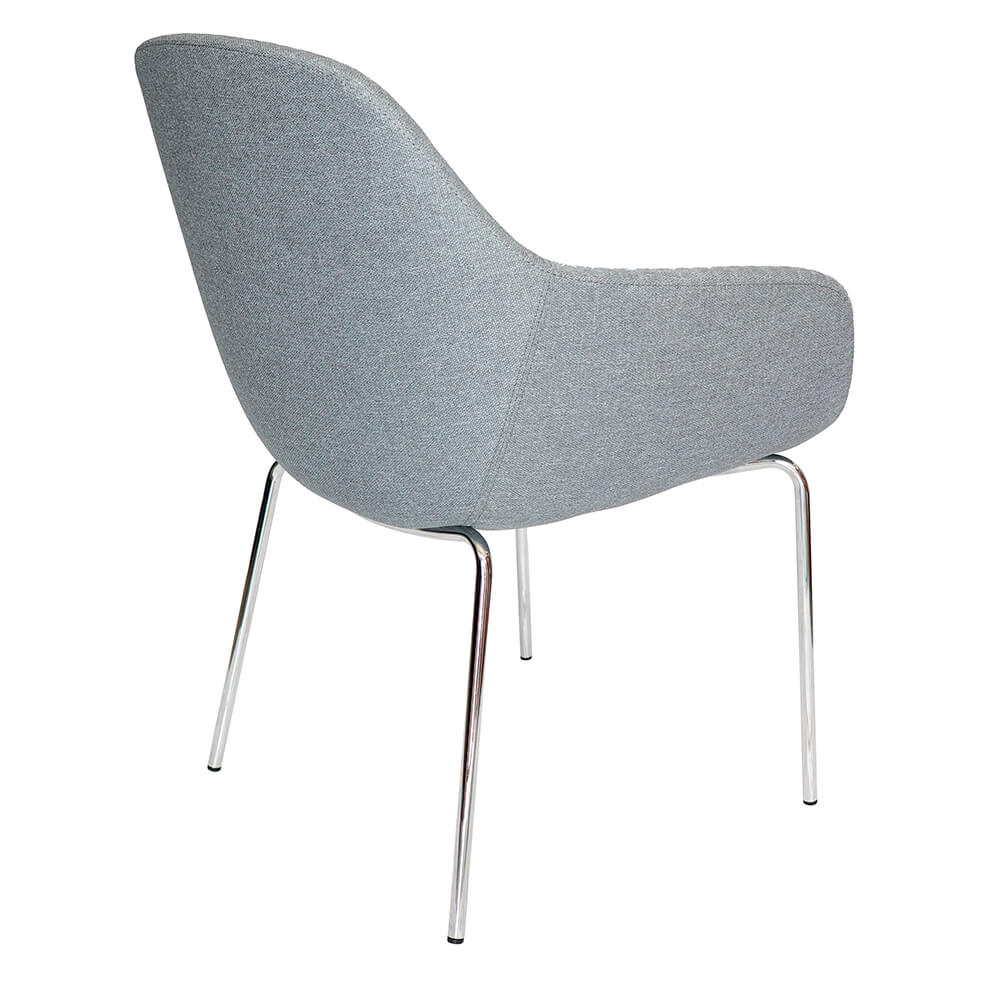 Offiho Silla Fabrizia Ohv-127 Madera Hule Espuma Poliuretano Uso Interior - OHV-127 - OFFIHO - NOGAL BEAT - Sillas