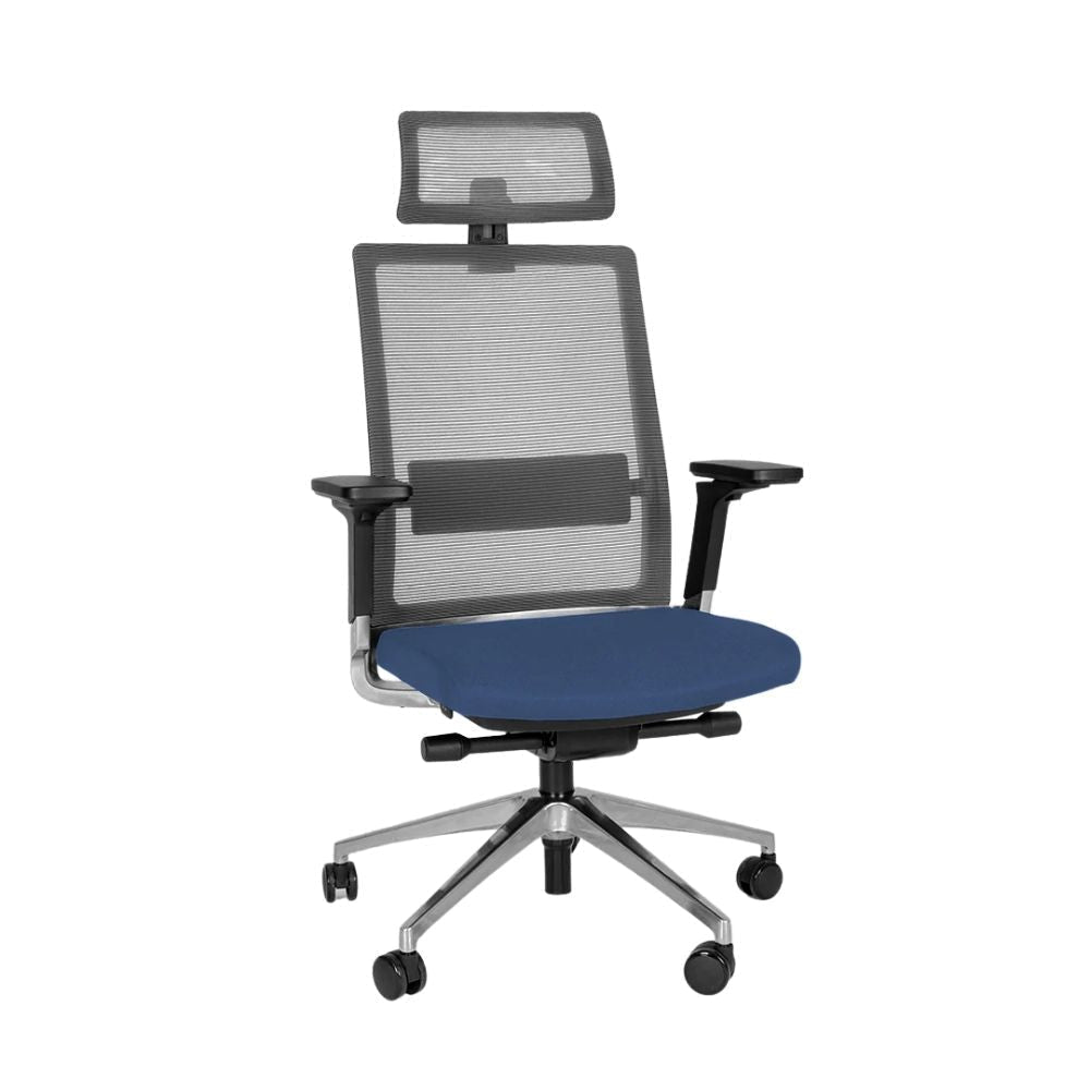 Offiho Silla Snap Ohe-45 Directiva Poliuterano Cojin Hule Espuma Uso Interior - OHE-45 - Offiho - NOGAL BEAT - Sillas