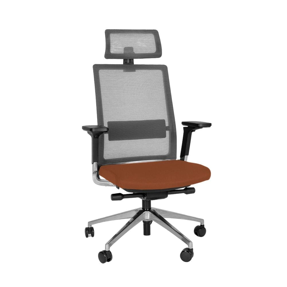 Offiho Silla Snap Ohe-45 Directiva Poliuterano Cojin Hule Espuma Uso Interior - OHE-45 - Offiho - NOGAL BEAT - Sillas