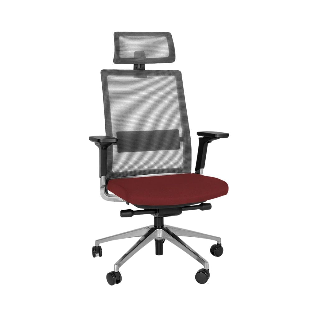 Offiho Silla Snap Ohe-45 Directiva Poliuterano Cojin Hule Espuma Uso Interior - OHE-45 - Offiho - NOGAL BEAT - Sillas