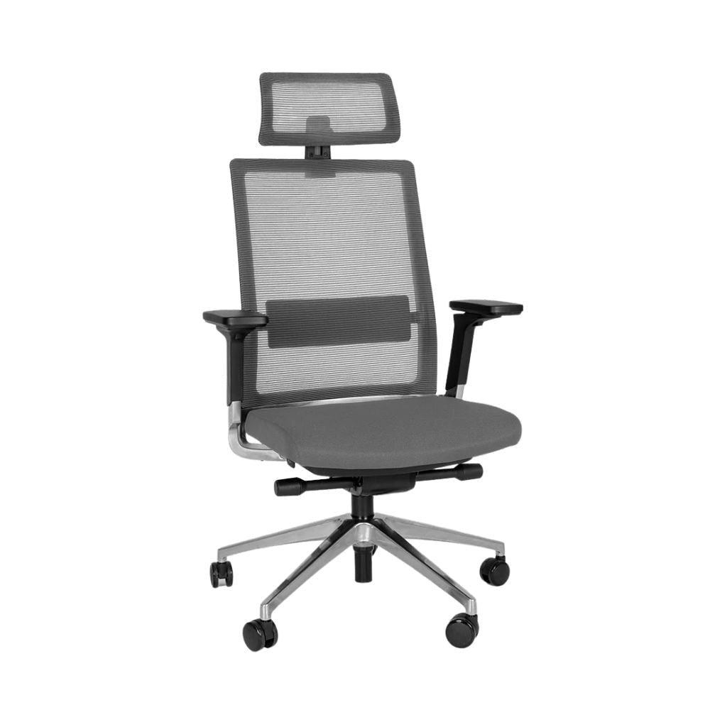 Offiho Silla Snap Ohe-45 Directiva Poliuterano Cojin Hule Espuma Uso Interior - OHE-45 - Offiho - NOGAL BEAT - Sillas