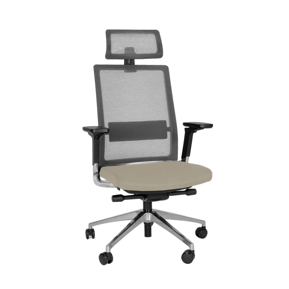 Offiho Silla Snap Ohe-45 Directiva Poliuterano Cojin Hule Espuma Uso Interior - OHE-45 - Offiho - NOGAL BEAT - Sillas