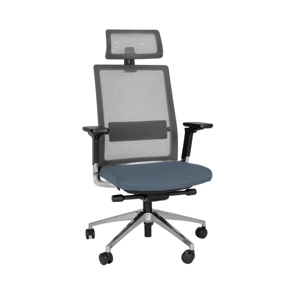 Offiho Silla Snap Ohe-45 Directiva Poliuterano Cojin Hule Espuma Uso Interior - OHE-45 - Offiho - NOGAL BEAT - Sillas