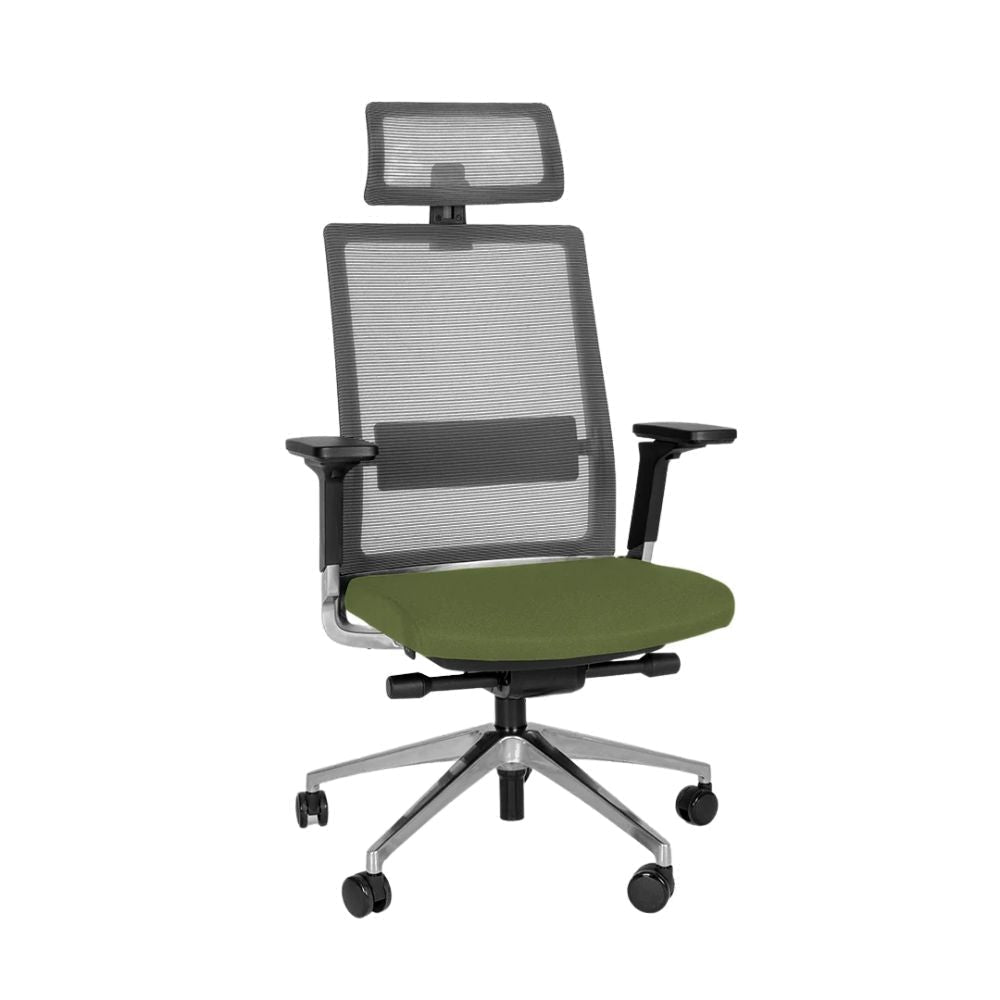 Offiho Silla Snap Ohe-45 Directiva Poliuterano Cojin Hule Espuma Uso Interior - OHE-45 - Offiho - NOGAL BEAT - Sillas
