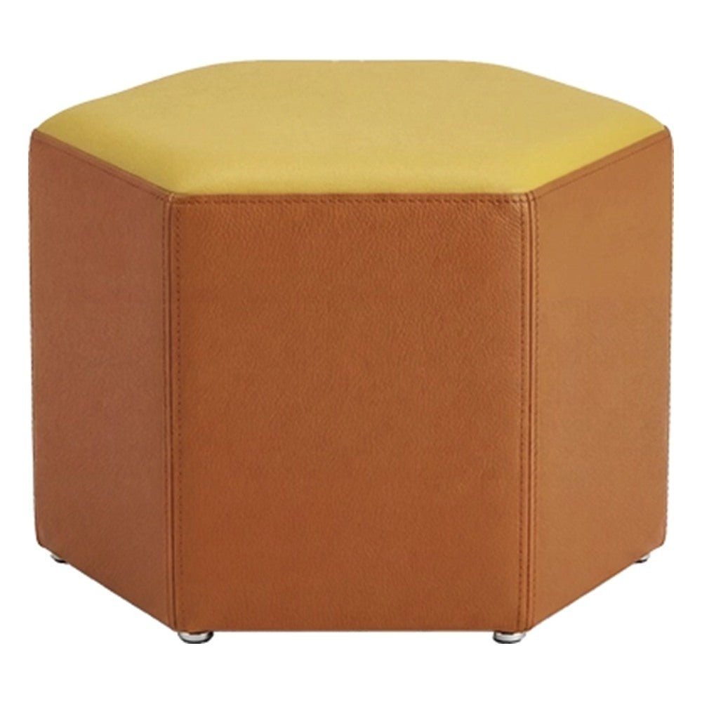 Otomán Panal para Área de Descanso - GEBESA FOMCORE LOUNGE - Alto 35 cm - Tapizado - GFCO004242114 - GEBESA - NOGAL BEAT - Taburete
