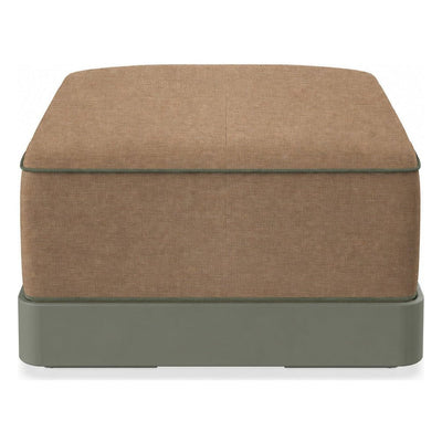 Ottoman Comercial para Terraza con Cojín Tapizado - RESOL BRISA OTTOMAN - Varios Colores - Base MDPE - 06807 - Resol - NOGAL BEAT - Taburete