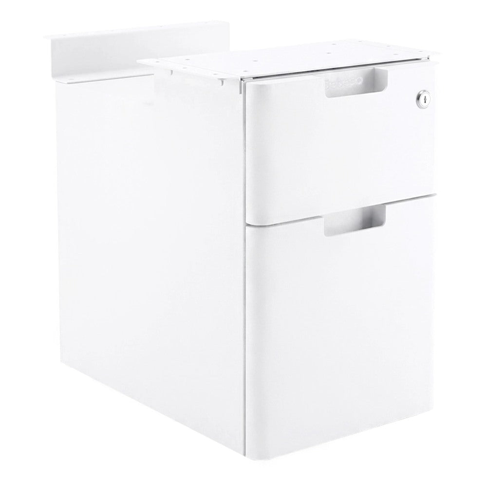 Pedestal Flotante para Escritorio - GEBESA ASCEND - Frente 30 cm - 2 Gavetas - GAH305030 - GEBESA - NOGAL BEAT - Archivero