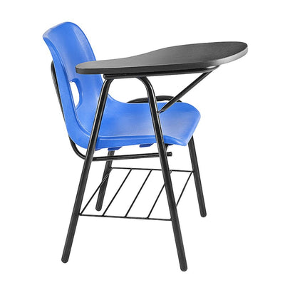 PUPITRE NOGAL BEAT PL - 11 | Pupitre Escolar | Estructur Tubular Redondo | Respaldo Asiento Polipropileno | Regatones | Canastilla | Paleta Melamina | Interior - PL - 11 - ALBAR - NOGAL BEAT - Sillas