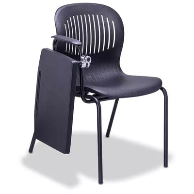 PUPITRE REQUIEZ BUTACA UNIVERSITARIA DE LUJO RE - 981 | Pupitre Diseño Ergonómico Espacios Capacitacion | con Paleta | Negro | Polipropileno | Interior - RE - 981 - Requiez - NOGAL BEAT -