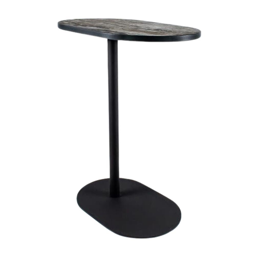 REQUIEZ ROOT | Mesa Linea Confort | 66 cm | Base Ovalada | Varios Colores Básicos | Cubierta | Interior - 160-O5535 Resina Fenólica - Requiez - NOGAL BEAT -