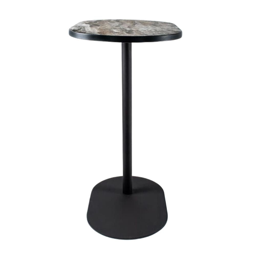 REQUIEZ ROOT | Mesa Linea Confort | 66 cm | Base Ovalada | Varios Colores Básicos | Cubierta | Interior - 160-O5535 Resina Fenólica - Requiez - NOGAL BEAT -