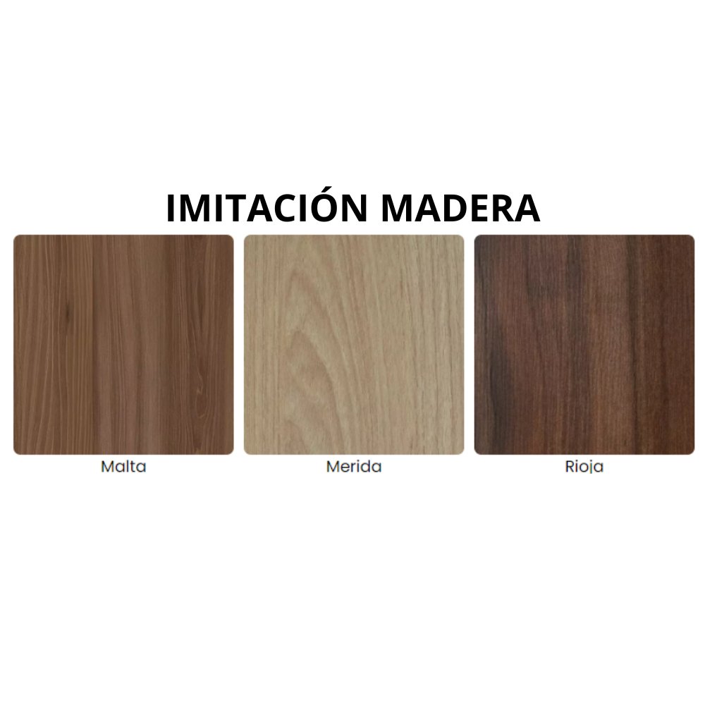 REQUIEZ ROOT | Mesa Linea Confort | 66 cm | Base Ovalada | Varios Colores Especiales | Cubierta | Interior - 160-O5535 Esp Melamina Imitación madera / colores sólidos - Requiez - NOGAL BEAT -