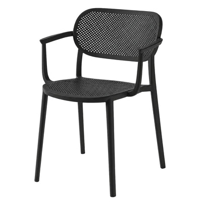 Silla Asiento y Respaldo Perforado - LABENZE NUTA 155-22550 - Varios Colores - Patas Color del Cuerpo y Con Brazos - 155-22550 - Labenze - NOGAL BEAT - Silla Comercial Interior