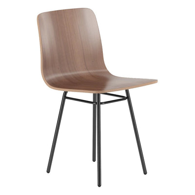 Silla Base 4 Patas para Comedor Institucional - GEBESA GRC HARPER - Estructura de Acero - GGRR260 - GEBESA - NOGAL BEAT - Silla Comercial Interior
