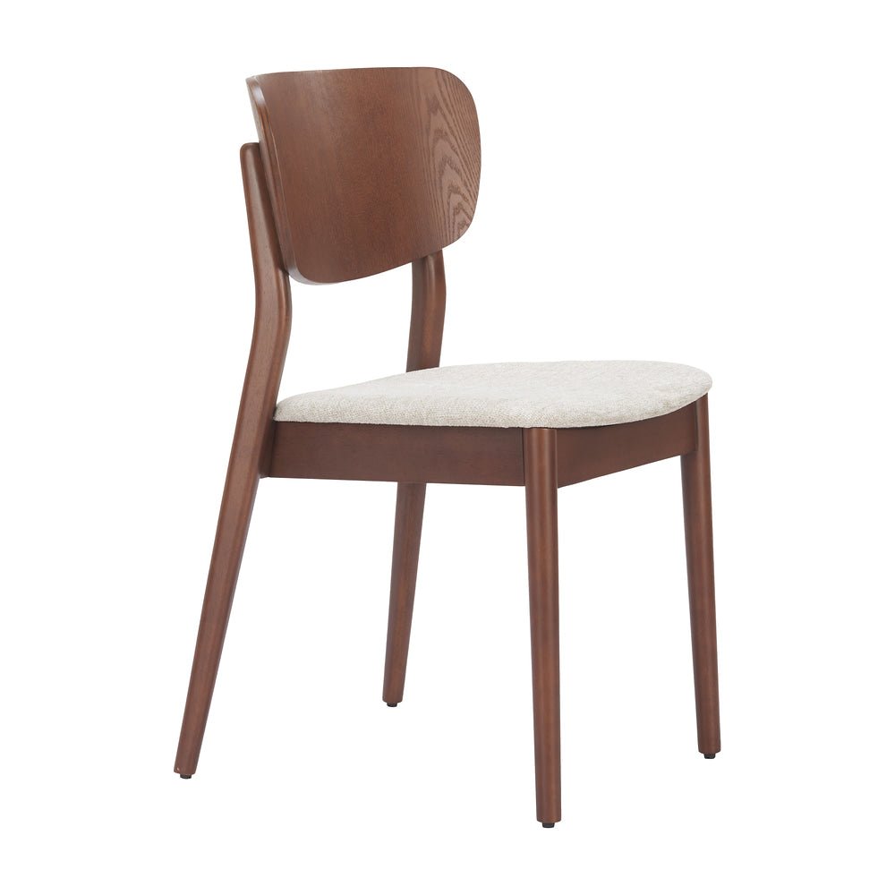 Silla Comercial para Salón de Eventos - ZUO KELLUA - Varios Colores - Asiento y Respaldo Tapizados en Lino Sintético - 110518 - Zuo - NOGAL BEAT - Silla Comercial Interior