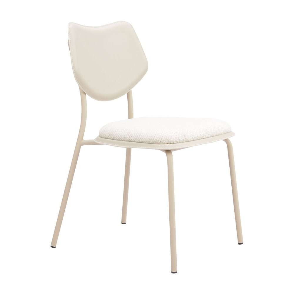 Silla Comercial para Salón de Eventos - ZUO ZEAL - Varios Colores - Asiento y Respaldo Tapizados en Piel Sintética - 110864 - Zuo - NOGAL BEAT - Silla Comercial Interior