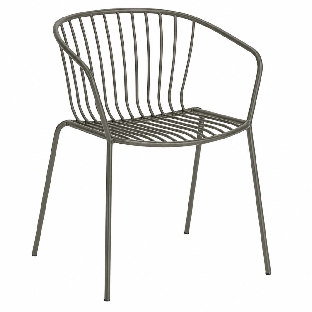 Silla de Áreas de Exterior y Terrazas - LABENZE AMITHA 155-22710 - Varios Colores - Estructura de Metal y 4 Patas Fijas - 155-22710 - Labenze - NOGAL BEAT - Silla Comercial Exterior