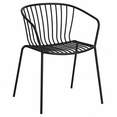 Silla de Áreas de Exterior y Terrazas - LABENZE AMITHA 155-22710 - Varios Colores - Estructura de Metal y 4 Patas Fijas - 155-22710 - Labenze - NOGAL BEAT - Silla Comercial Exterior