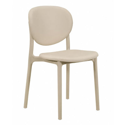 Silla de Intemperie para Hotel - NOGAL BEAT ALESSIA - Varios Colores - Polipropileno - SILLA ALESSIA Beige - CAMCO - NOGAL BEAT - Silla de Terraza
