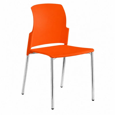 Silla de Oficina de Sala de Espera - LABENZE CLASS 106-00720 - Varios Colores - Patas Tubular Cromado sin Brazos - 106-00720 - Labenze - NOGAL BEAT - Silla de Visita