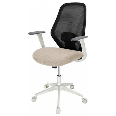 Silla de Oficina Ejecutiva - KINGSTRONG BASTIA 8349W SILL0904940 - Varios Colores - Respaldo en Malla y Asiento Tapizado - SILL0904940 - Mundo In - NOGAL BEAT - Silla Ejecutiva
