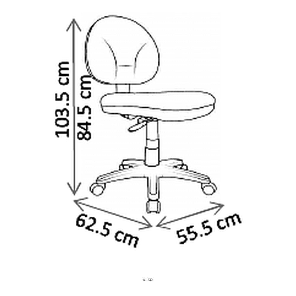 Silla de Oficina Industrial Operativa Uso Rudo - VERSA ALTUS COSMO - Estructura Aluminio - Asiento y Respaldo con Soporte Lumbar Tapizado - AL-430 - VERSA - NOGAL BEAT - Silla Industrial