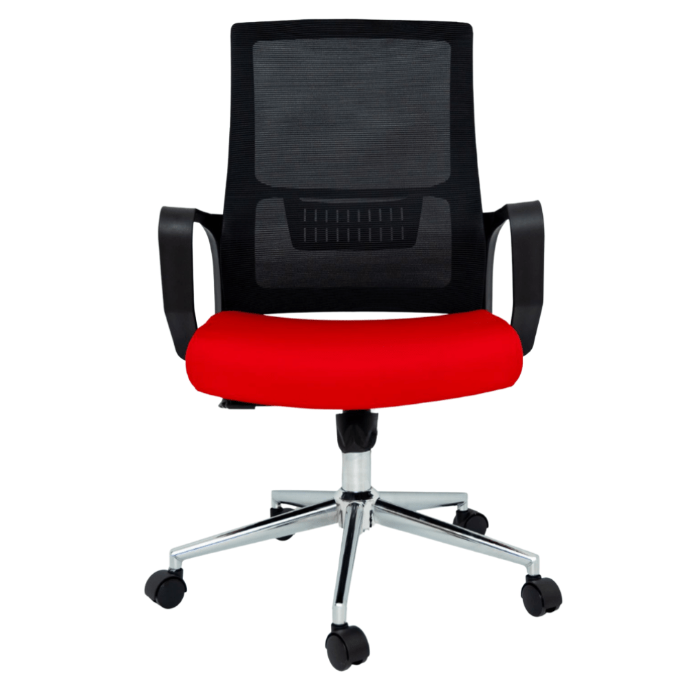 Silla de Oficina Operativa Soporte Lumbar - GERSA ZOOM NG BAJO - Varios Colores - Respaldo En Malla y Asiento Tapizado - Zoom NG Bajo - GERSA - NOGAL BEAT - Sillas de oficina