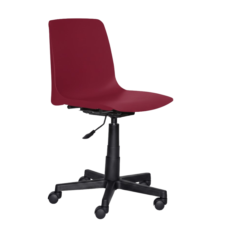 Silla secretarial ergonómica Albar PL-32 en polipropileno con base de nylon de cinco puntas