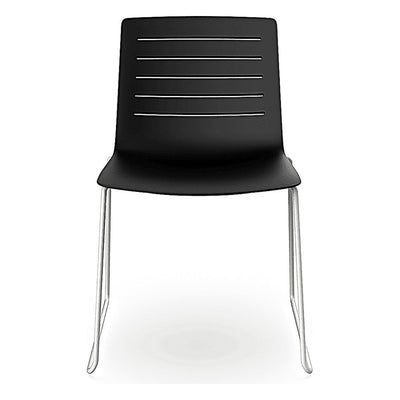 Silla de Oficina Visita - RESOL SKIN PATIN - Varios Colores - Asiento y Respaldo en Polipropileno - 03459 - Resol - NOGAL BEAT - Silla de Visita