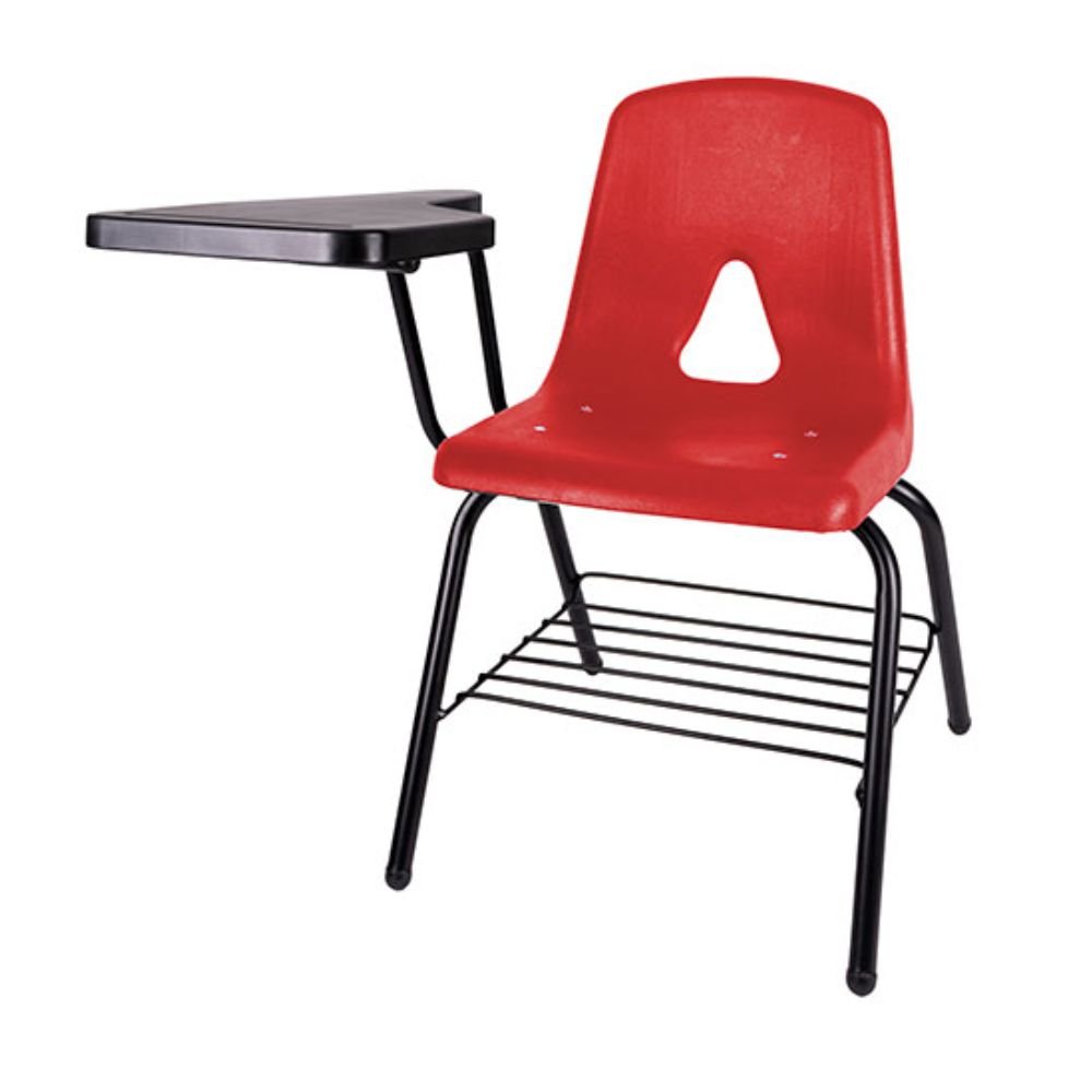 Silla escolar OFFIHO APRENDISTA OHP-2502 con paleta lateral, parrilla portalibros y asiento en polipropileno