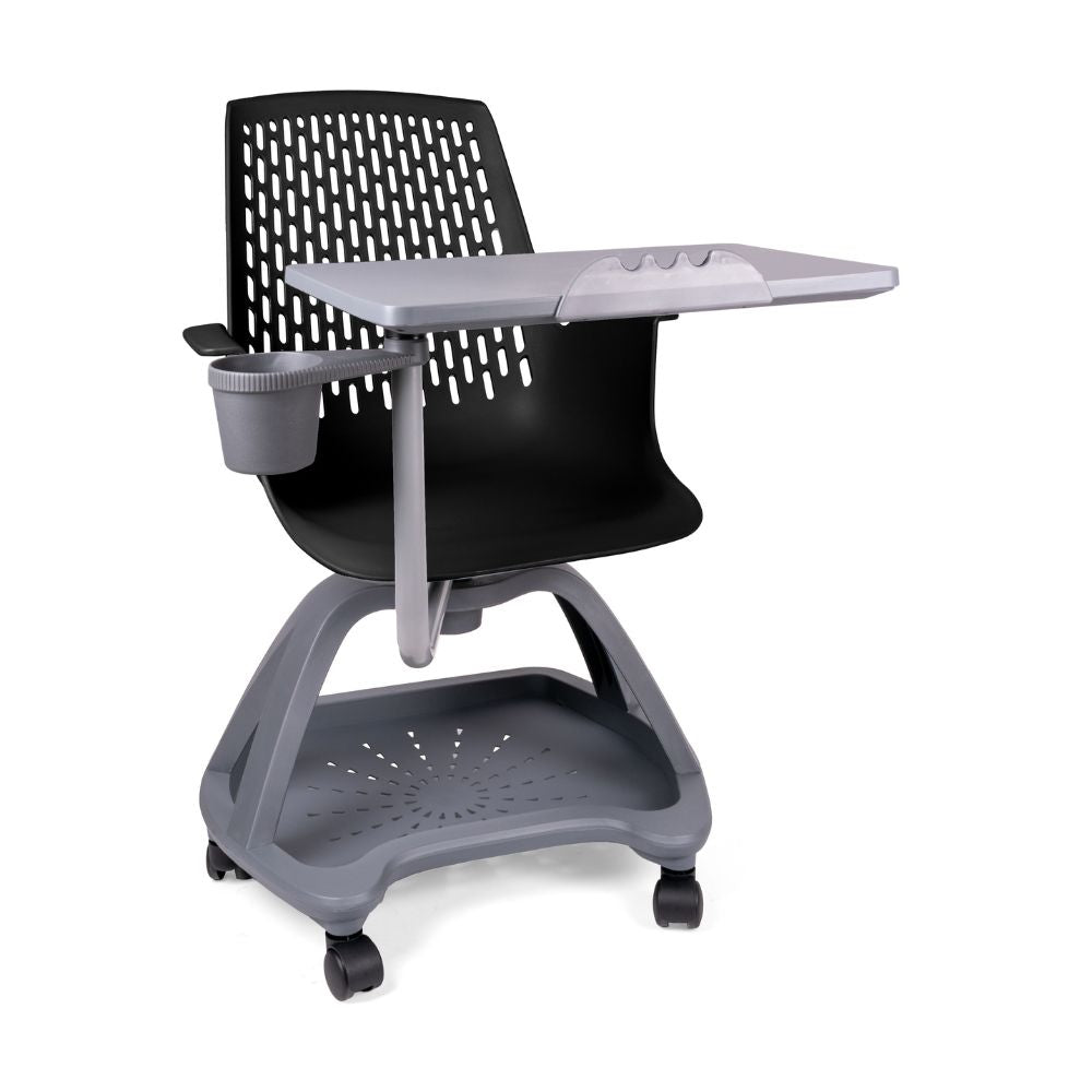SILLA ESCOLAR OFFIHO BLOW OHP-2100 | Silla Escolar | Rodajas | Base Giratoria | Varios Colores | Polipropileno | Interior - OHP-2100 - OFFIHO - NOGAL BEAT - Sillas