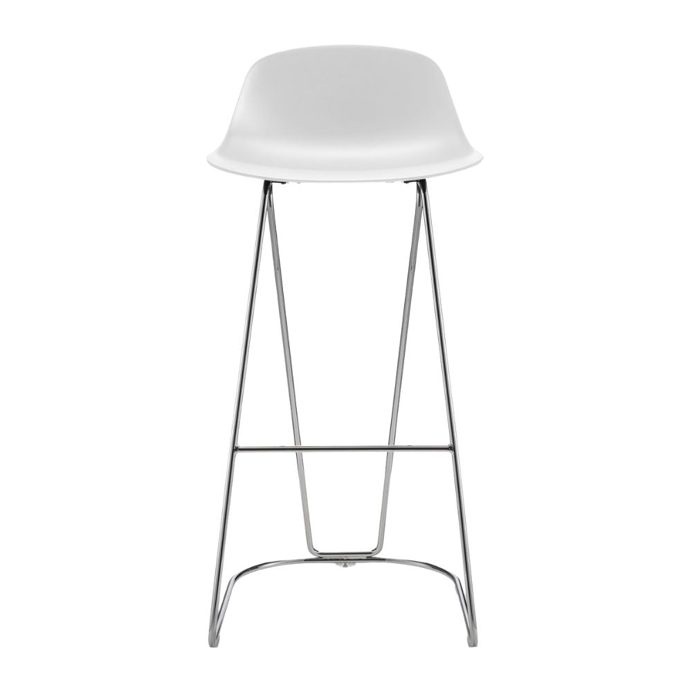 SILLA INFINITI PURE LOOP MINI | Silla Ocasional Cocina | Base Dandy Trineo| Varios Colores | Asiento Polipropileno | Exterior - 113-3424I-BCO - Infiniti - NOGAL BEAT -