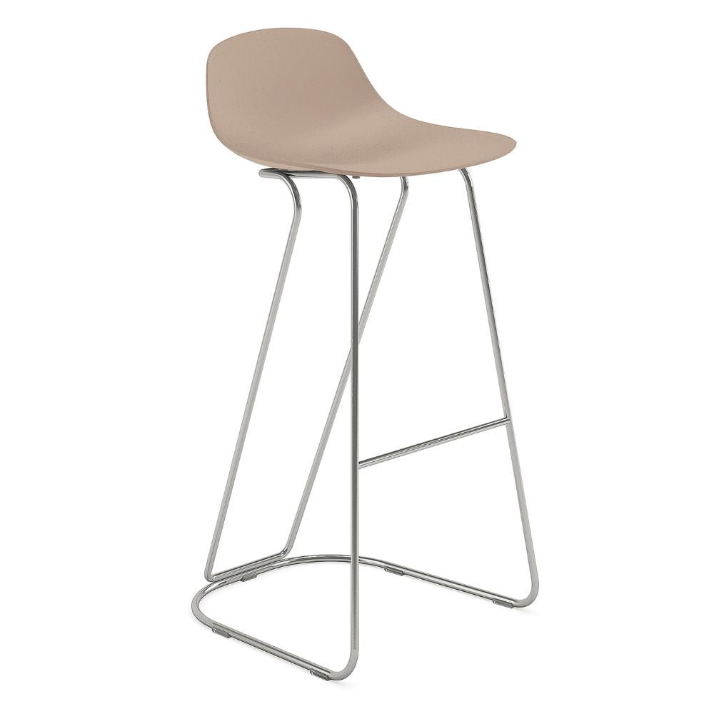 SILLA INFINITI PURE LOOP MINI | Silla Ocasional Cocina | Base Dandy Trineo| Varios Colores | Asiento Polipropileno | Exterior - 113-3424I-SND - Infiniti - NOGAL BEAT -