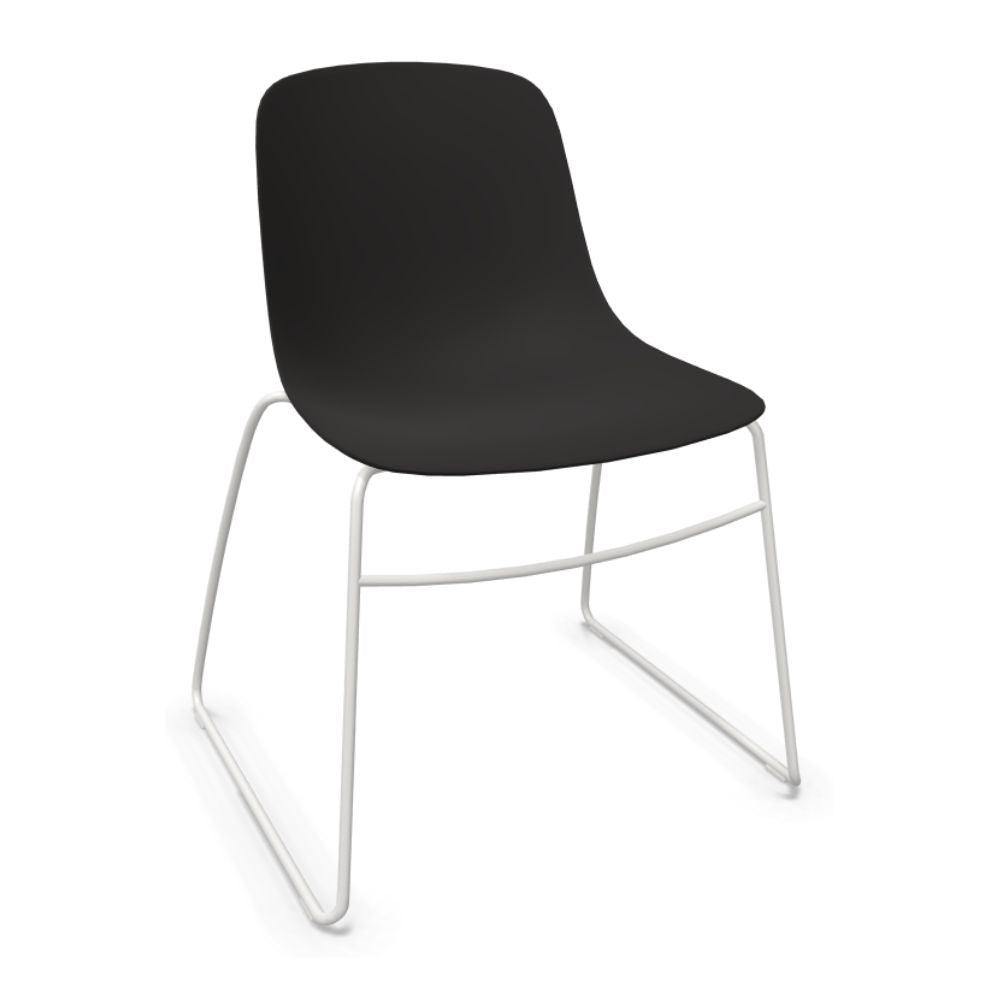 SILLA INFINITI PURE LOOP MONO | Silla | Trineo | Varios Colores | Carcasa Polipropileno | Interior Exterior - 110-5930S-NGO - Infiniti - NOGAL BEAT - Sillas