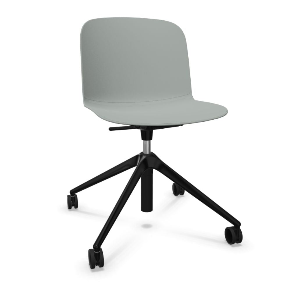 SILLA INFINITI RELIEF | Silla Ocasional | Base 4 Patas Estrella | Varios Colores | Asiento Monocarcasa Polipropileno | Interior - 110 - 6235R - GRS - Infiniti - NOGAL BEAT -