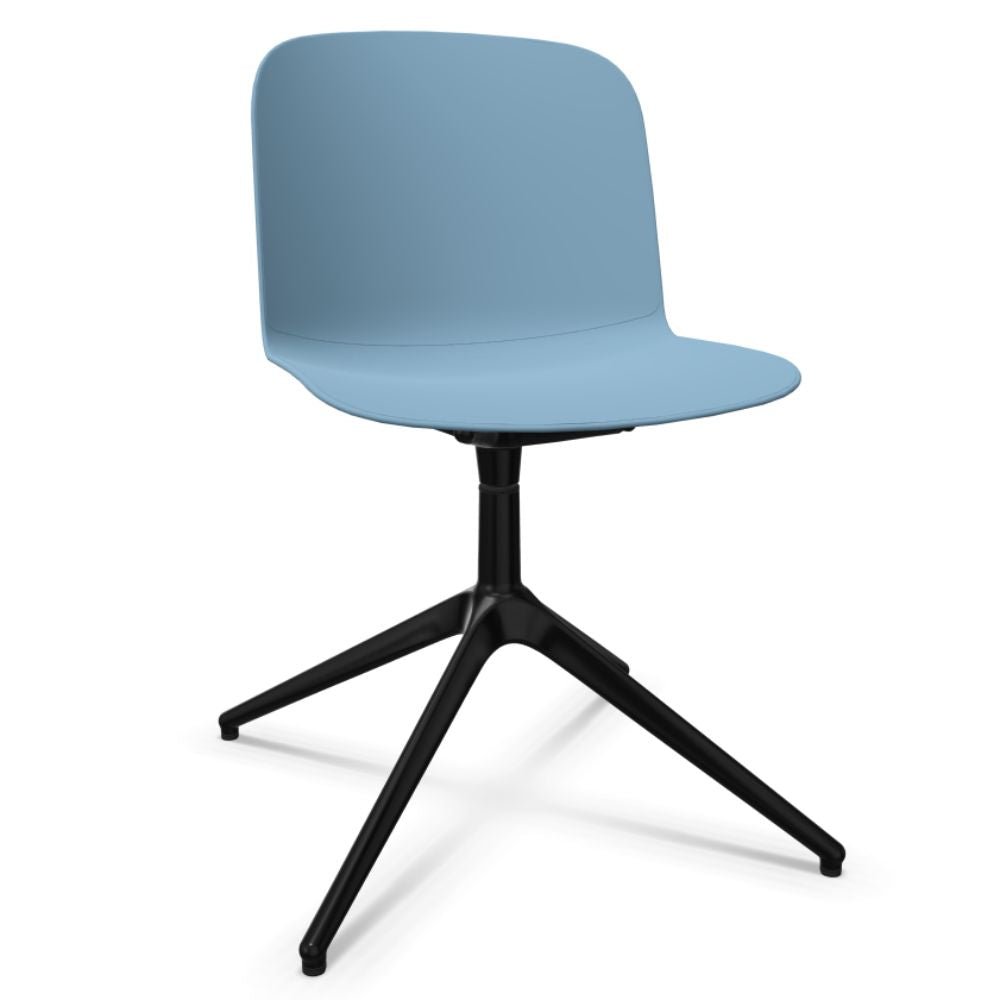 SILLA INFINITI RELIEF | Silla Ocasional | Base 4 Patas Estrella | Varios Colores | Asiento Monocarcasa Polipropileno | Interior - 110 - 6235G - AZL - Infiniti - NOGAL BEAT -