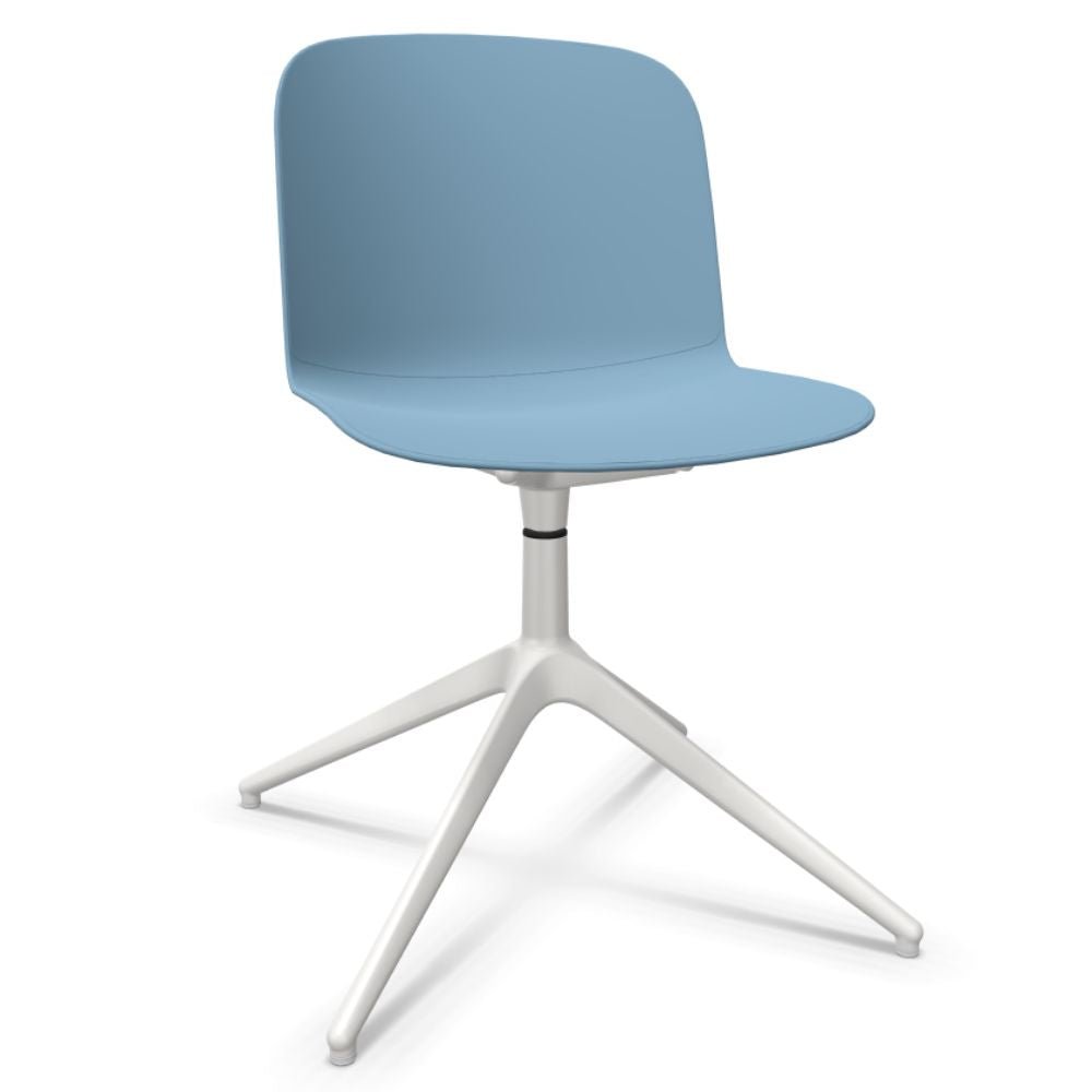 SILLA INFINITI RELIEF | Silla Ocasional | Base 4 Patas Estrella | Varios Colores | Asiento Monocarcasa Polipropileno | Interior - 110 - 6236G - AZL - Infiniti - NOGAL BEAT -