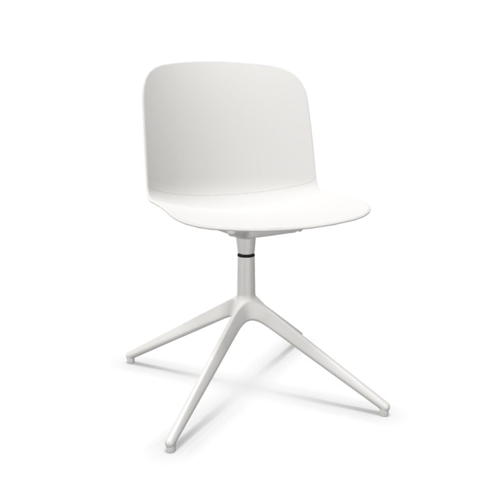 SILLA INFINITI RELIEF | Silla Ocasional | Base 4 Patas Estrella | Varios Colores | Asiento Monocarcasa Polipropileno | Interior - 110 - 6236G - BCO - Infiniti - NOGAL BEAT -