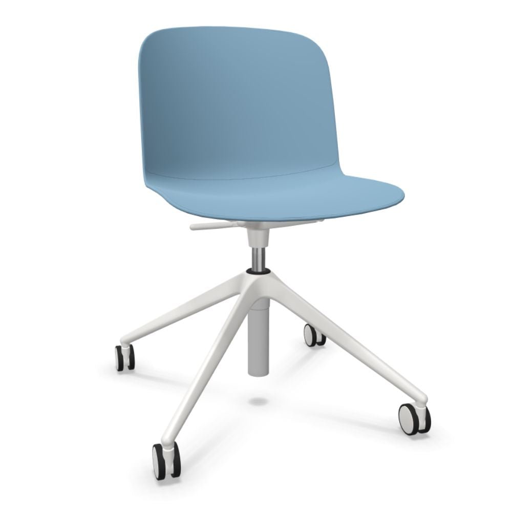 SILLA INFINITI RELIEF | Silla Ocasional | Base 4 Patas Estrella | Varios Colores | Asiento Monocarcasa Polipropileno | Interior - 110 - 6236R - AZL - Infiniti - NOGAL BEAT -