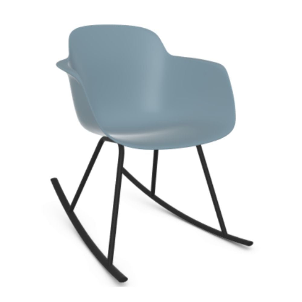 SILLA INFINITI SICLA | Silla Ocasional Residencial | Base Mecedora | Varios Colores | Asiento Mococarcasa | Interior - 110-6321W-AZL - Infiniti - NOGAL BEAT -
