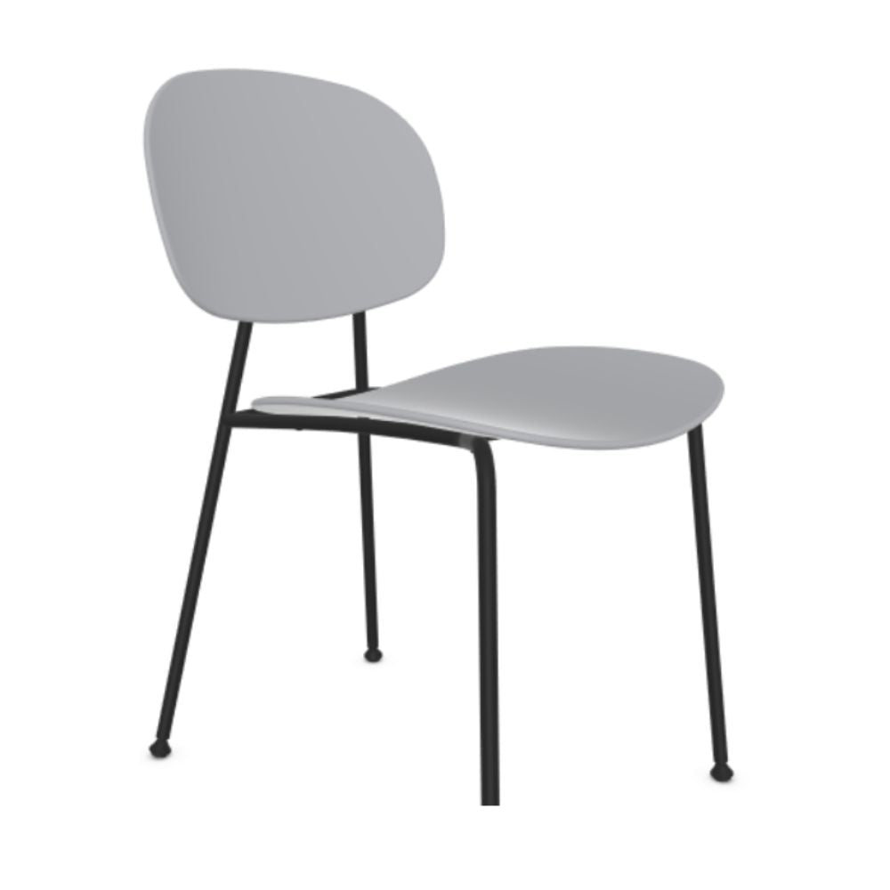 SILLA INFINITI TONDINA POP | Silla Ocasional para Sala de Estar | Base 4 Puntas | Varios Colores | Asiento y Respaldo Polipropileno | Interior - 110 - 3790A - GR - Infiniti - NOGAL BEAT -